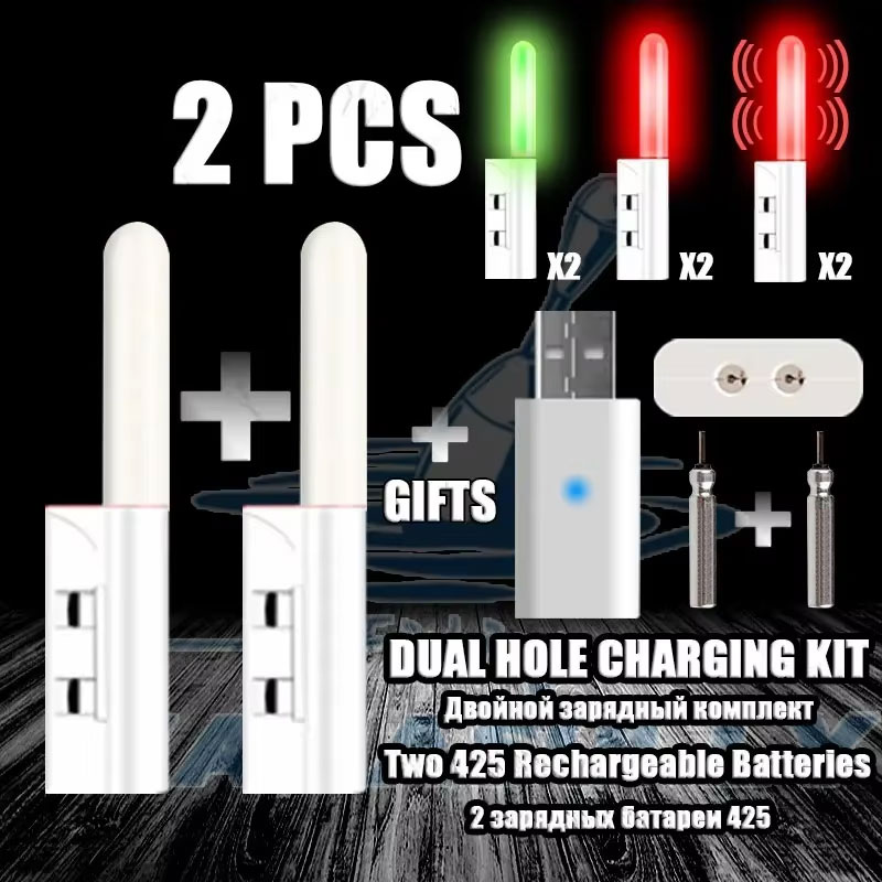Fish Alarm - 2pcs LED Night Light Electronic Fishing
