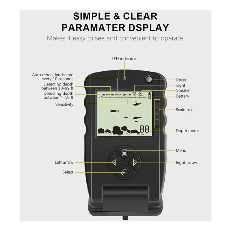 New Portable Fish Finder, Ice  - огляд і ціна Fishing Depth Finder