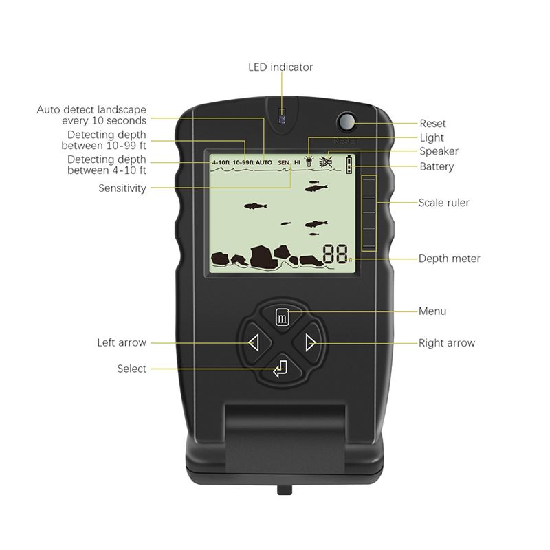 New Portable Fish Finder, Ice  - огляд і ціна Fishing Depth Finder