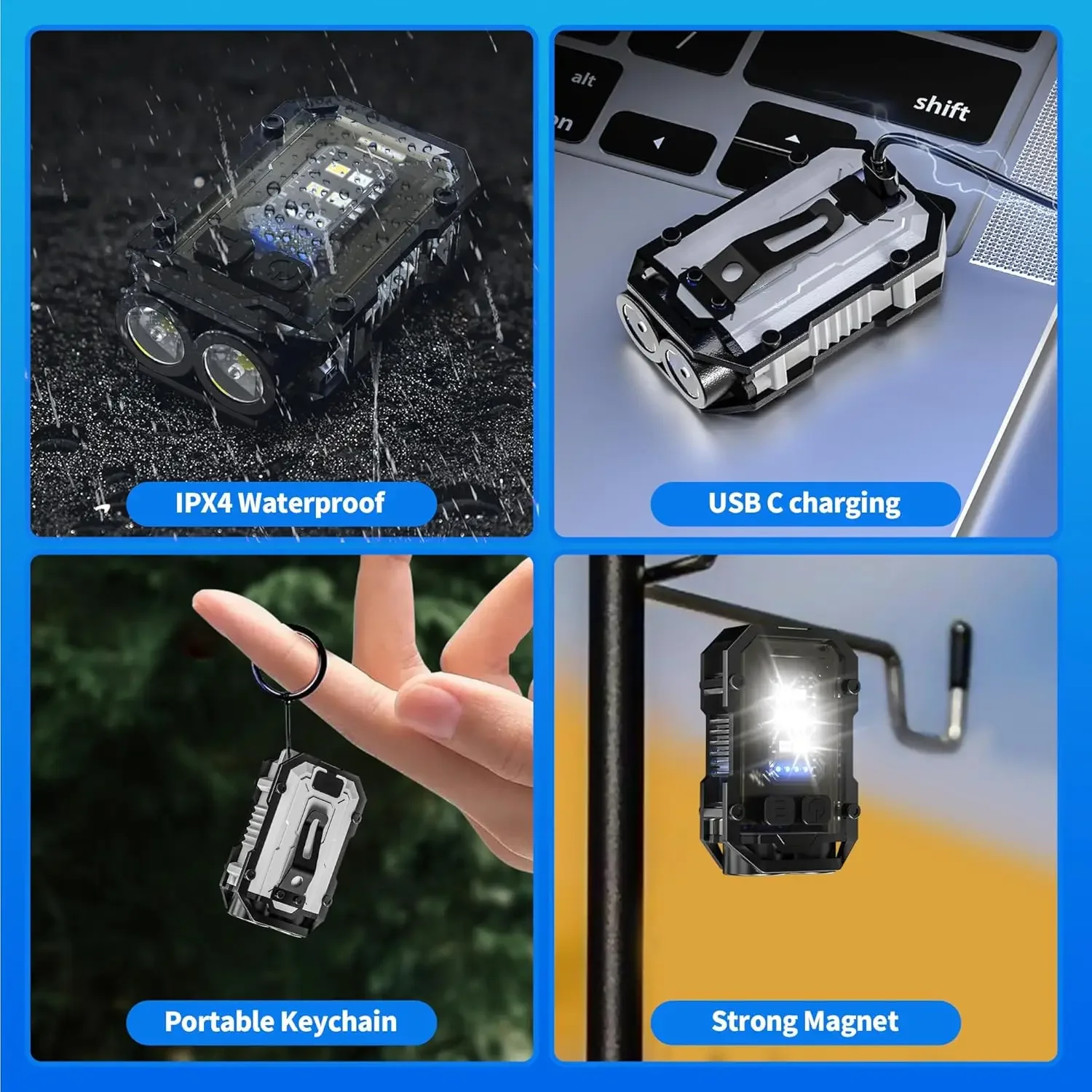 Clip-On Flashlight Rechargeabl - огляд і ціна Fishing Light