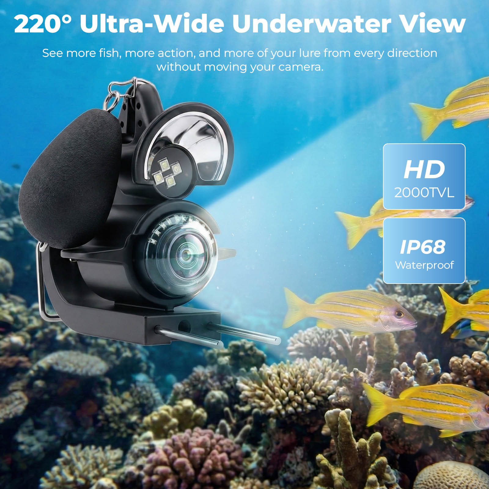 Portable Underwater Visual Fis - огляд і ціна Fishing Depth Finder