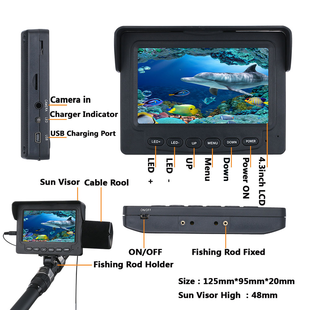15M 1200TVL Underwater Fishing - огляд і ціна Fish Finder Cable