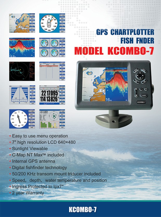 Kcombo-7 7inch ONWA GPS Plotte - огляд і ціна Fish Finder Gps