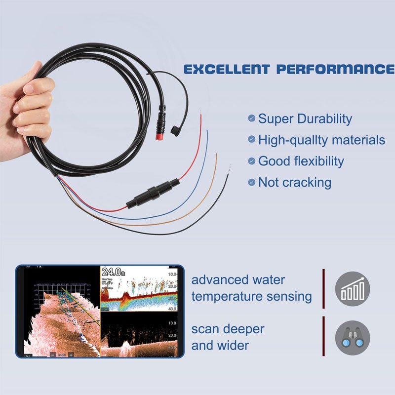 010-12199-04 Power/Data Cable  - огляд і ціна Fish Finder Cable