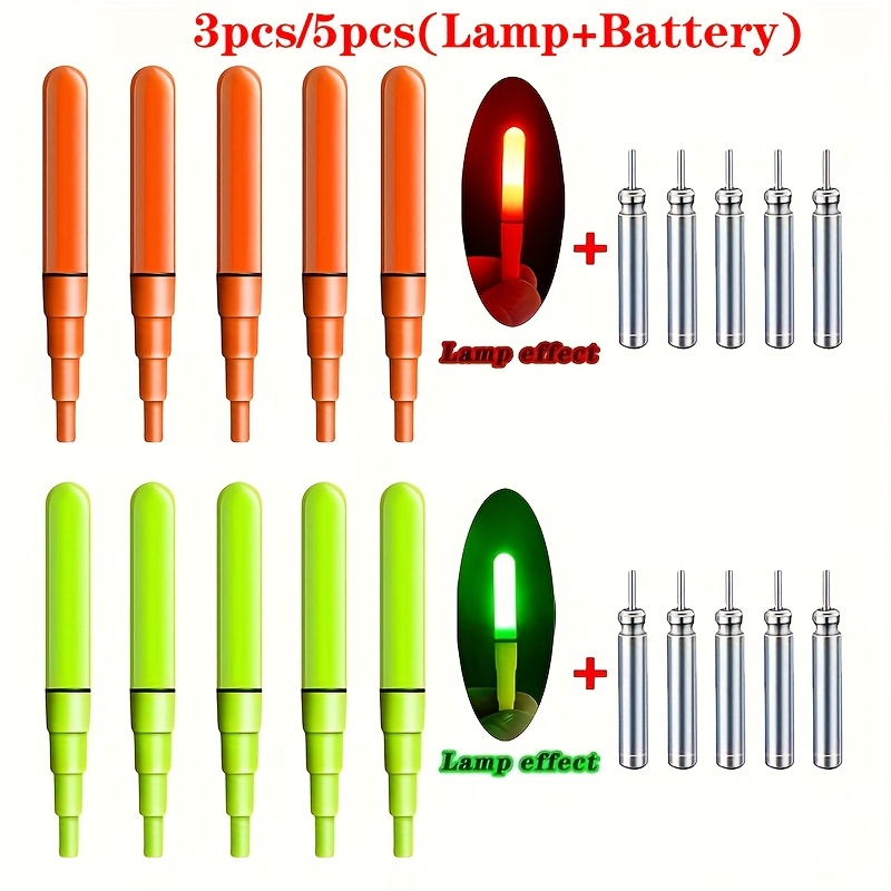 5pcs Night Fishing Rod Light F - огляд і ціна Fish Finder Battery